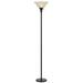 Red Barrel Studio® Garang 70" Torchiere Floor Lamp Metal in White/Brown | 70 H x 13 W x 13 D in | Wayfair F0AAB18638D34BA192632E4778E2E048