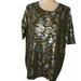 Lularoe Tops | Lularoe Green&Gold&Silver Irma Oversized Tunic Top | Color: Green/Silver | Size: Xxs