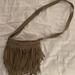 Urban Outfitters Bags | Hippie Fringe Crossover Body Bag | Color: Tan | Size: Os