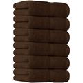 Utopia Towels Premium Brown Hand Towels - 100% Combed Ring Spun Cotton, Ultra Soft and Highly Absorbent, 600 GSM Extra Large Hand Towels 16 x 28 inches, Hotel & Spa Quality Hand Towels (6-Pack)