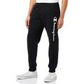 Champion Herren Legacy Classic Logo Jogginghosen, Schwarz, M Slim EU