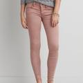 American Eagle Outfitters Jeans | American Eagle Super Stretch Jeans / Jeggings | Color: Cream/Pink | Size: 2