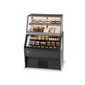 Federal CH3628/RSS3SC 36-1/4" Refrigerated Self-Serve Merchandiser w/ Hot Serve Top, Black, Hot Service Top, 120 V