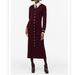 Zara Dresses | Limited Edition Button Knit Dress | Color: Red | Size: M