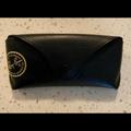 Ray-Ban Accessories | Like New! Ray Ban Black Leather Sunglasses Case. | Color: Black/Gold | Size: Os