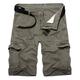 AKARMY Men's Lightweight Cargo Shorts Utility Work Short Outdoor Cotton Twill Shorts with 8 Pockets K038 Light Army