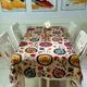 Tissu en coton style bohème vent national fleur de soleil café table basse dentelle