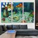 ARTCANVAS Still Life the Dessert 1901 by Pablo Picasso - 3 Piece Wrapped Canvas Painting Print Set Canvas, in Blue/Green | Wayfair