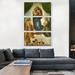 ARTCANVAS Sistine Madonna 1513 by Raphael - 3 Piece Wrapped Canvas Painting Print Set Metal | 60 H x 40 W x 0.75 D in | Wayfair RAPHAE30-3S-60x40