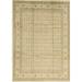 Green/White 109 x 0.25 in Area Rug - Bokara Rug Co, Inc. Hand-Knotted High-Quality Ivory & Ivory Area Rug Wool | 109 W x 0.25 D in | Wayfair