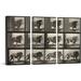 ARTCANVAS Lion Animal Locomotion by Eadweard Muybridge - 3 Piece Wrapped Canvas Graphic Art Print Set Metal in Gray | Wayfair MUYBRI22-3S-60x40