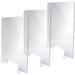 Alpine Industries Acrylic 3 Panel Sneeze Guard Metal in White | 40 H x 36 W x 1 D in | Wayfair 410-3640-T-3