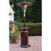 Hanover 48,000 BTU Propane Standing Patio Heater, Stainless Steel in Brown | 88.23 H x 17.84 W x 32 D in | Wayfair H001BR