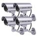 Fitnate Dummy Security CCTV Camera LED Battery Operated Outdoor Security Wall Pack in Gray | 7.87 H x 5.3 W x 6.1 D in | Wayfair HS0195