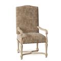 Hekman Ian Arm Chair Wood/Upholstered/Fabric in Brown | 46 H x 25 W x 26 D in | Wayfair 72371000-091113Brass