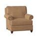 Armchair - Bradington-Young Carrado 40" Wide Armchair Genuine Leather/Fabric in Brown | 38 H x 40 W x 41 D in | Wayfair