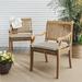 Longshore Tides Outdoor Sunbrella Seat Cushion in Gray/Blue/Brown | 2 H x 21 W in | Wayfair A9ABC694F79743849F4B4B3F70EB2A5F