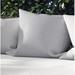 Foundry Select Pelletier Sweater Outdoor Square Pillow Cover & Insert Eco-Fill/Polyester in Blue | 18 H x 18 W x 4 D in | Wayfair