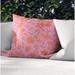 Red Barrel Studio® Gerdina Outdoor Square Pillow Cover & Insert Eco-Fill/Polyester in Orange | 18 H x 18 W x 4 D in | Wayfair