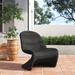 Joss & Main Badgley Patio Chair Metal in Black | 33.75 H x 28 W x 33.75 D in | Wayfair 73C804F635424427837D9A1A1AE780D1