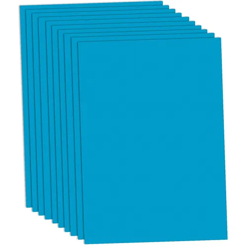 Papier carton, bleu clair, 50 x 70 cm, 10 feuilles