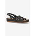 Wide Width Women's Kehlani Sandals by Easy Street in Black (Size 10 W)