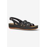 Women's Kehlani Sandals by Easy Street in Black (Size 7 1/2 M)