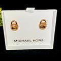 Michael Kors Jewelry | Michael Kors Rose Gold Stud Earrings Nwt | Color: Gold | Size: Os