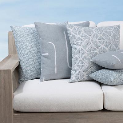 Instinct Indoor/Outdoor Pillow Collection by Elaine Smith - Bakuba, 12" x 20" Lumbar Bakuba - Frontgate