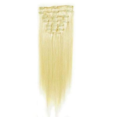 Fashiongirl - Fashiongirl Clip-in Extensions #60 Platinblond - 65 cm Haarextensions Nude