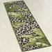 Exotic Safari Rug Runner Green 1'11" x 7'6", 1'11" x 7'6", Green