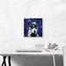 ARTCANVAS Basenji Dog Breed Blue - Wrapped Canvas Painting Print Canvas, Wood in Black/Blue/White | 12 H x 12 W x 0.75 D in | Wayfair