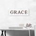 ARTCANVAS GRACE Girls Name - 3 Piece Wrapped Canvas Panoramic Textual Art Print Set Canvas, Wood in White | 12 H x 36 W x 0.75 D in | Wayfair