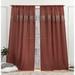 Nicole Miller New York Dunbar Light Filtering Rod Pocket Curtain Panels Polyester in Brown | 96 H in | Wayfair YB013666DSNME1 946