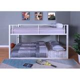 Isabelle & Max™ Ader Standard Bunk Bed Metal in White | 45 H x 56.75 W x 78.75 D in | Wayfair 6AF57FB3A8A9408AB7FD46D56451C99D