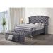 Willa Arlo™ Interiors Tockington Upholstered Sleigh Bed Wood in Brown/Gray | 66 H x 103 W x 86 D in | Wayfair 2116ED9222374BA9829690764758EBB5