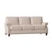 Bradington-Young West 82" Genuine Leather Rolled Arm Sofa Genuine Leather | 36 H x 82 W x 38 D in | Wayfair 759-95-921500-91-TU-MH-#9FN