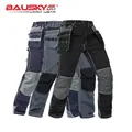 Bauskydd-Vêtements de travail noirs pour hommes pantalons multi-poches uniformes de travail