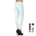 Melody – pantalon en cuir blanc sans couture pour femme vêtement moulant de Fitness de