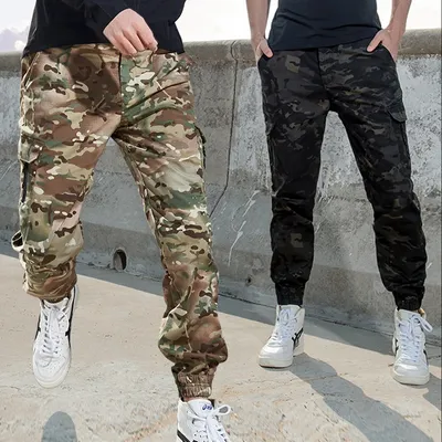 Mege – pantalon de jogging tactique de l'armée américaine pantalon Cargo de Camouflage Streetwear
