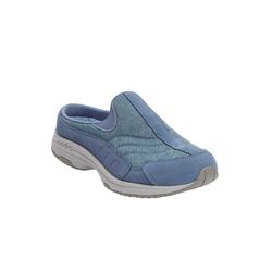 Wide Width Women's The Traveltime Slip On Mule by Easy Spirit in Light Blue (Size 12 W)