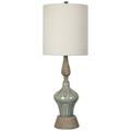 Crestview Collection Marbella Soft Blue Ceramic Table Lamp