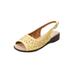 Extra Wide Width Women's The Mary Sling by Comfortview in Yellow (Size 7 1/2 WW)