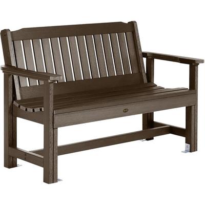 Sequoia by Highwood USA CM-BENSQ42-ACE Exeter 51 1/2" x 27 1/2" Weathered Acorn Faux Wood Outdoor Garden Bench
