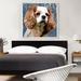 ARTCANVAS Cavalier King Charles Spaniel Dog Breed Blue - Wrapped Canvas Painting Print Canvas, Wood in White | 36 H x 36 W x 1.5 D in | Wayfair