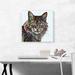 ARTCANVAS Maine Coon Cat Breed White - Wrapped Canvas Graphic Art Print Canvas, Wood in Brown/Gray | 18 H x 18 W x 1.5 D in | Wayfair