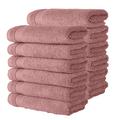 Charlton Home® Shannan 12 Piece Turkish Cotton Washcloth Towel Set Terry Cloth/Turkish Cotton in Red/Pink | Wayfair