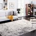 Gray/White 48 x 0.43 in Indoor Area Rug - 17 Stories Arusha Abstract Ivory/Gray Area Rug | 48 W x 0.43 D in | Wayfair