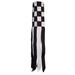 Arlmont & Co. Checkered Flag 40" Windsock in Black/White | 40 H x 6 W in | Wayfair 473C06386E0E481DAA22D8721C189A9E