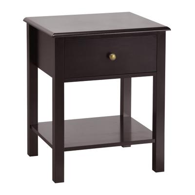 Costway Nightstand End Table with Drawer and Shelf...